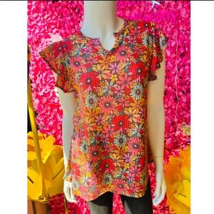 Spring floral top